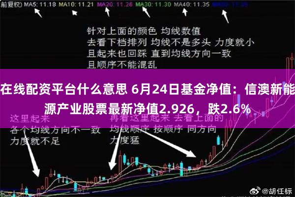 在线配资平台什么意思 6月24日基金净值：信澳新能源产业股票最新净值2.926，跌2.6%