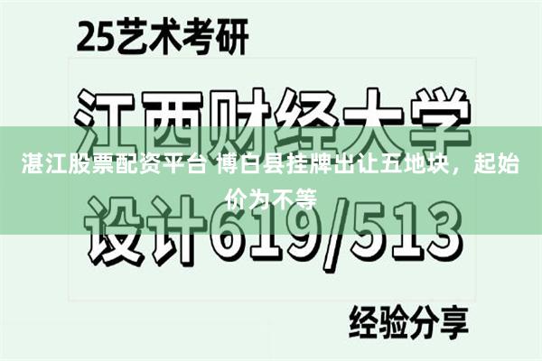 湛江股票配资平台 博白县挂牌出让五地块，起始价为不等