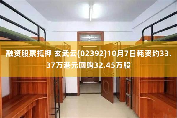 融资股票抵押 玄武云(02392)10月7日耗资约33.37万港元回购32.45万股