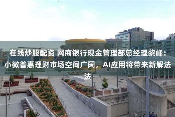 在线炒股配资 网商银行现金管理部总经理黎峰：小微普惠理财市场空间广阔，AI应用将带来新解法